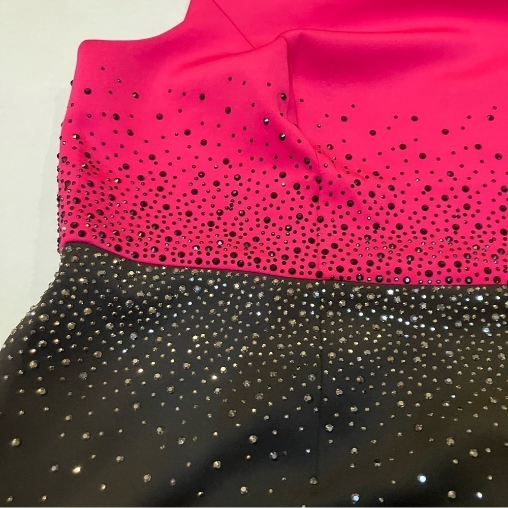 Calvin Klein black and fuschia dress size 20W - Picture 3 of 7